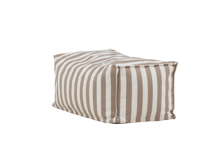 Venture Home Redang Ottoman Fabric - White/ Beige Striped / 75*40*33