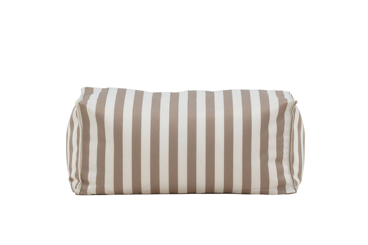 Venture Home Redang Ottoman Fabric - White/ Beige Striped / 75*40*33