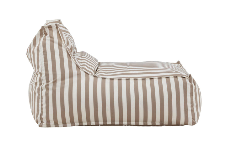 Venture Home Redang Relaxbag Fabric - White/ Beige Striped / 118*94*83