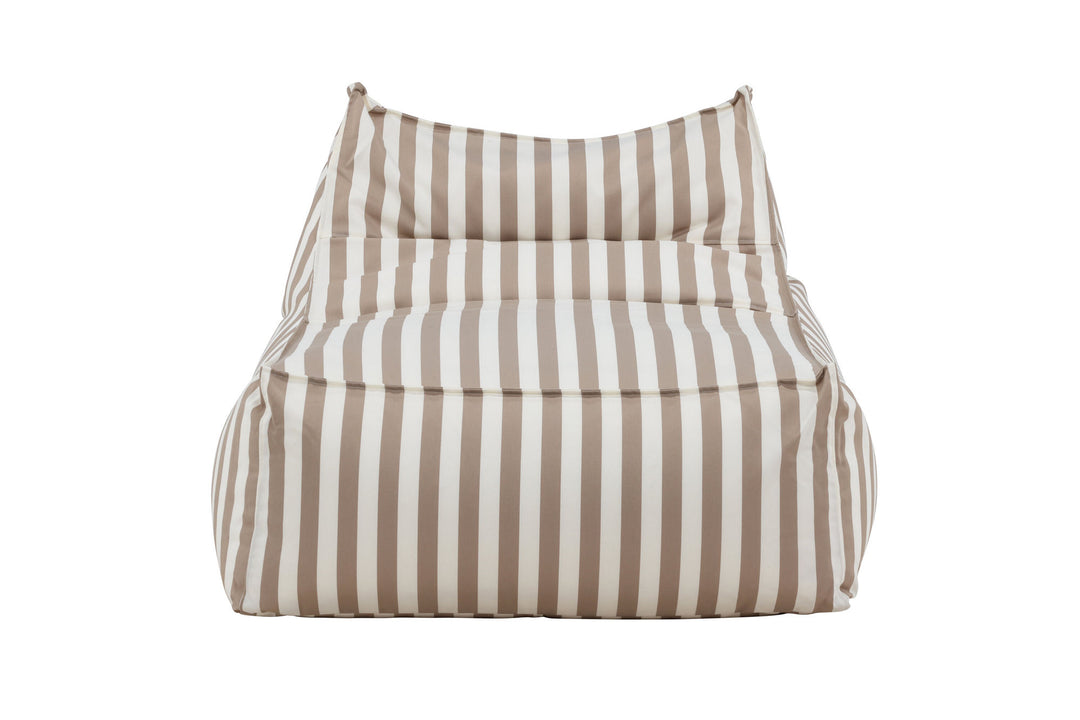 Venture Home Redang Relaxbag Fabric - White/ Beige Striped / 118*94*83