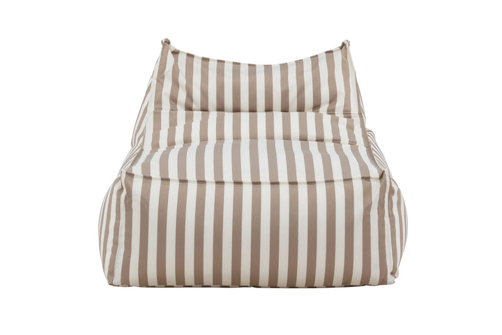 Venture Home Redang Relaxbag Fabric - White/ Beige Striped / 118*94*83