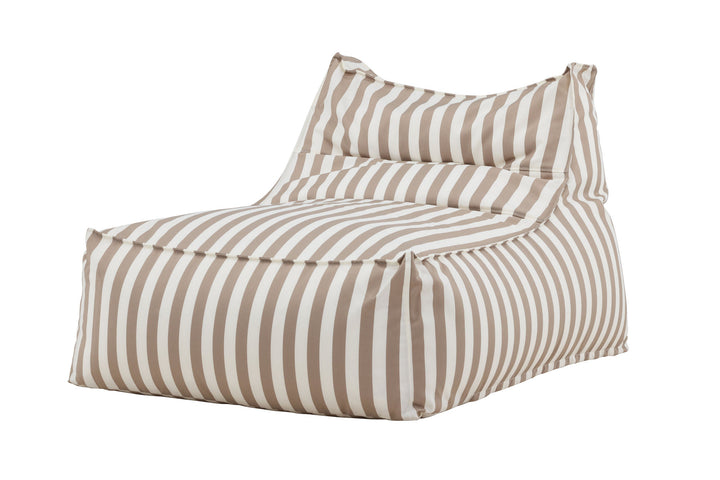 Venture Home Redang Relaxbag Fabric - White/ Beige Striped / 118*94*83