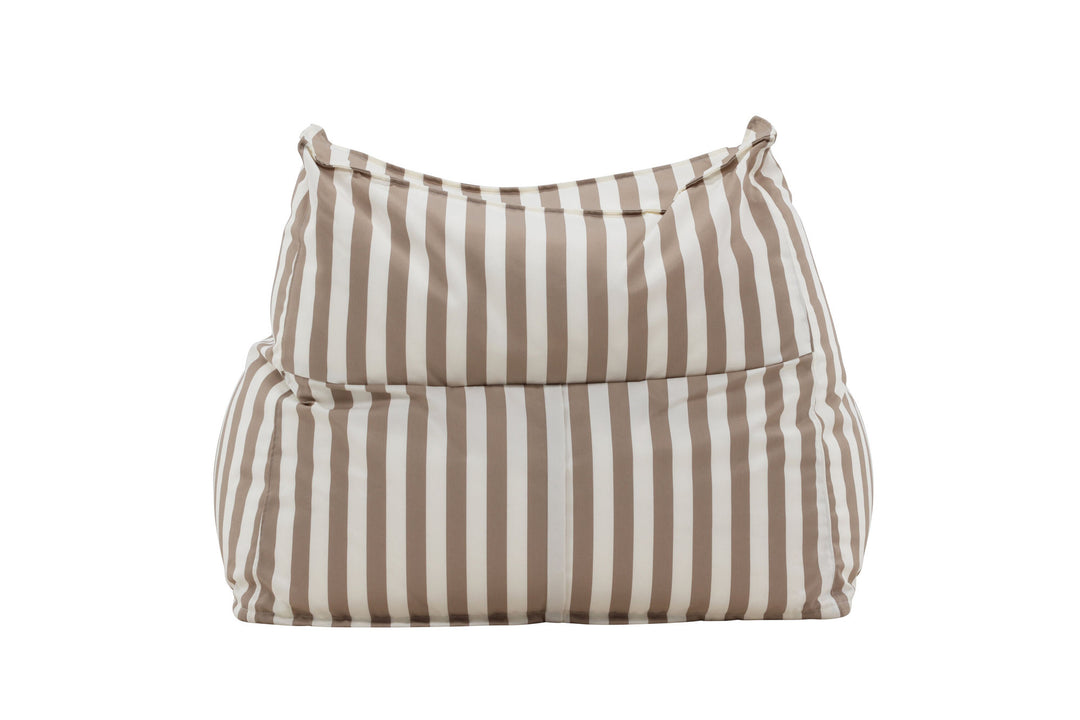 Venture Home Redang Relaxbag Fabric - White/ Beige Striped / 118*94*83