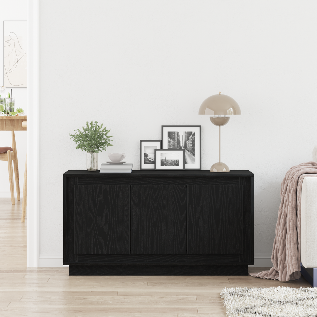Sideboard Sort eg 102 x 35 x 55 cm Konstrueret træ