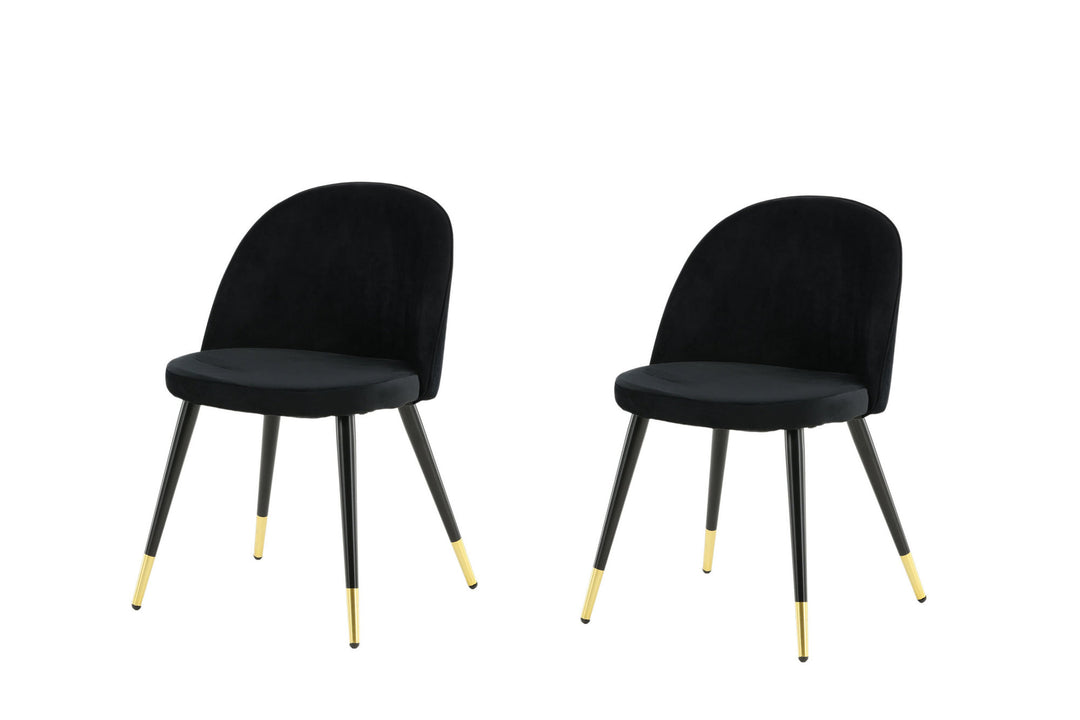 Venture Home Velvet 2-pack Brass Black