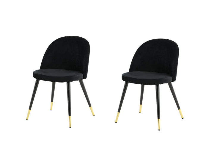 Venture Home Velvet 2-pack Brass Black