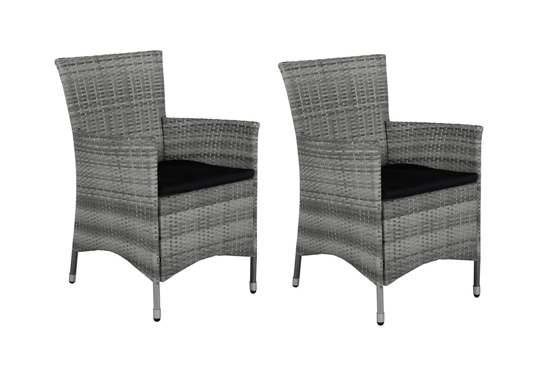 Venture Home Knick Karmstol 2-pack - Grå