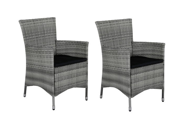 Venture Home Knick Karmstol 2-pack - Grå