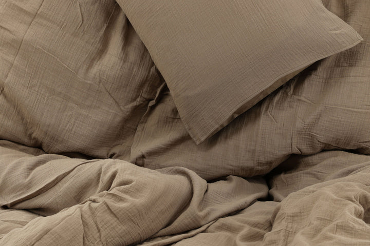 Venture Home MilaBedSetCottongauze-Brown-150*200