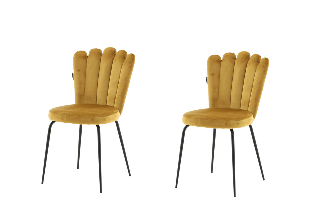 Furniture Fashion Limhamn Chair 2-pack - Yellow
