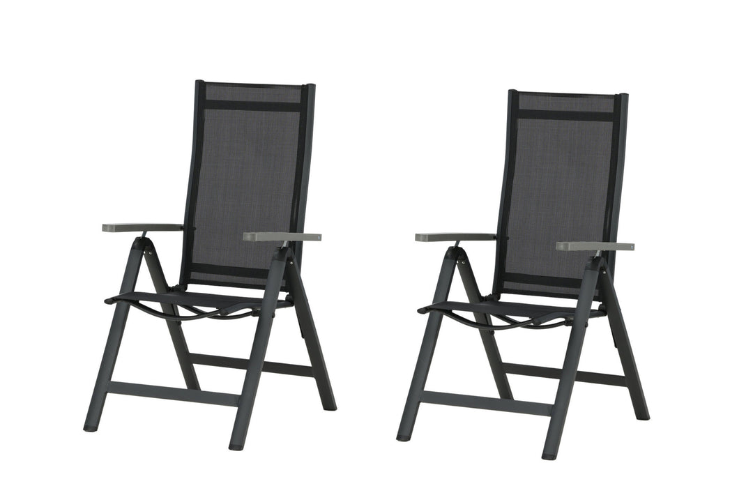 Venture Home Albany Light 5-pos 2-pack - Black / Black Textilene