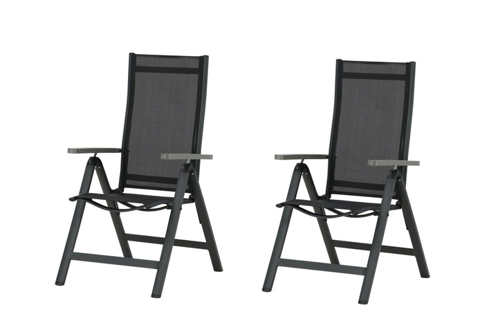 Venture Home Albany Light 5-pos 2-pack - Black / Black Textilene
