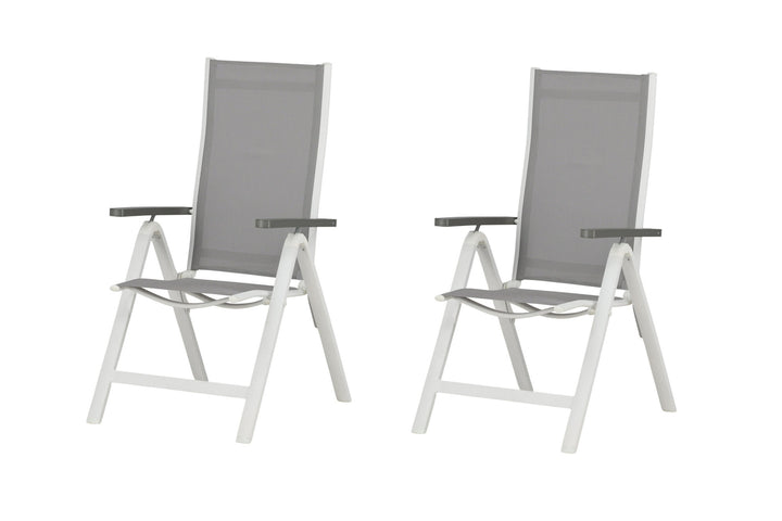 Venture Home Albany Light 5-pos 2-pack White Alu / Grey Textilene