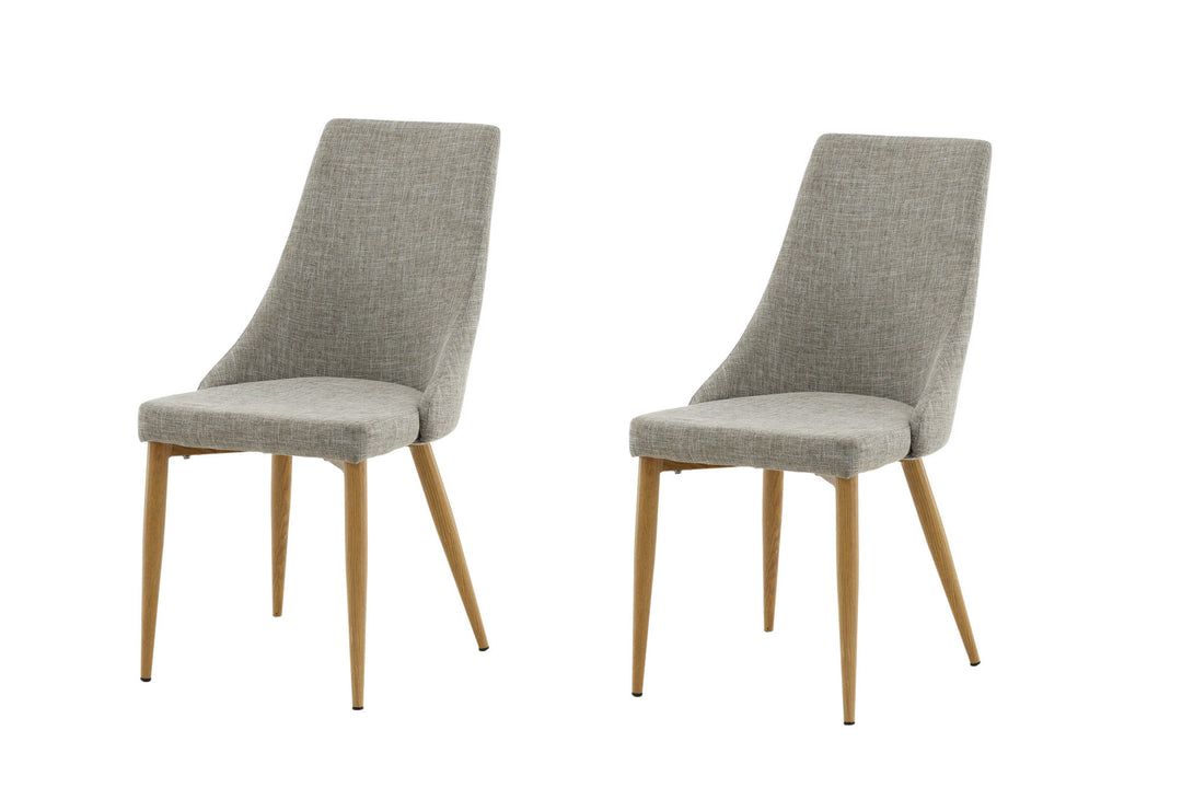 Venture Home Leone - Dining chair 2-pack - Oak/Light grey Ersätts av 27701-440