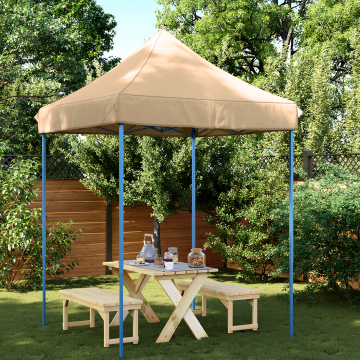Party Tent Beige 200 x 200 x 306 cm Oxford stof