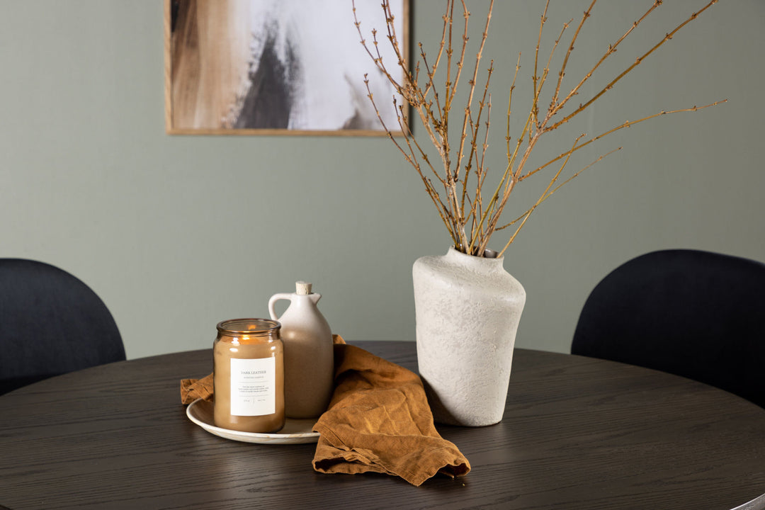 Venture Home Olivia Dining Table - Mocca / Mocca Veneer +Stella Dining Chair - Black / Black Velvet _4