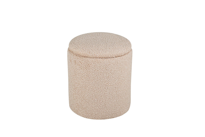Venture Home Limpen Pouf - / Beige Teddy