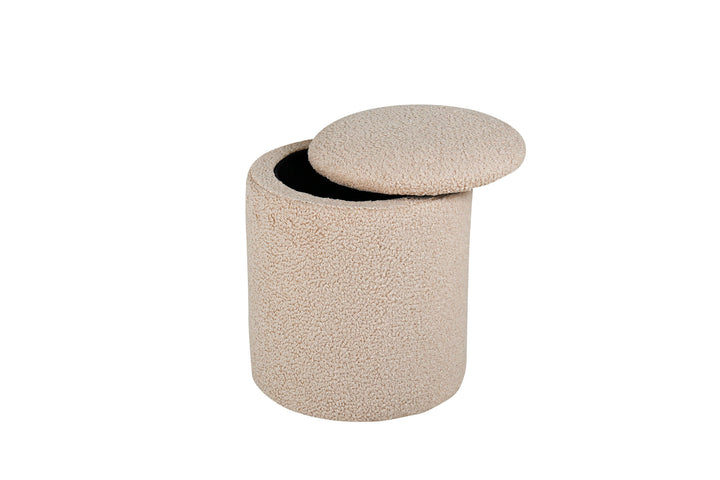 Venture Home Limpen Pouf - / Beige Teddy