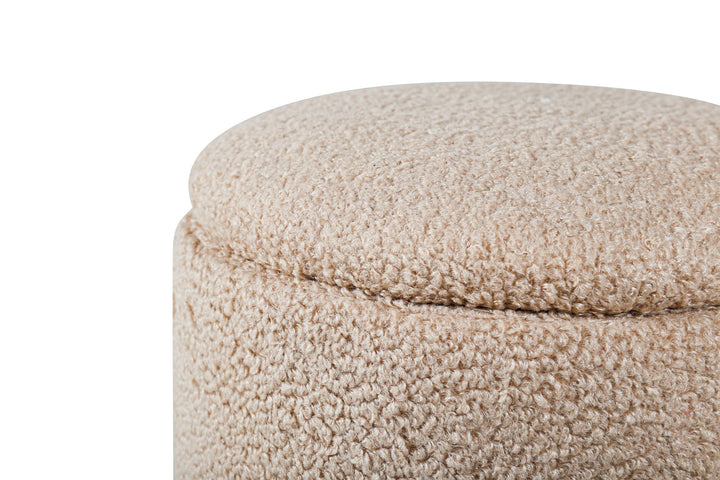 Venture Home Limpen Pouf - / Beige Teddy