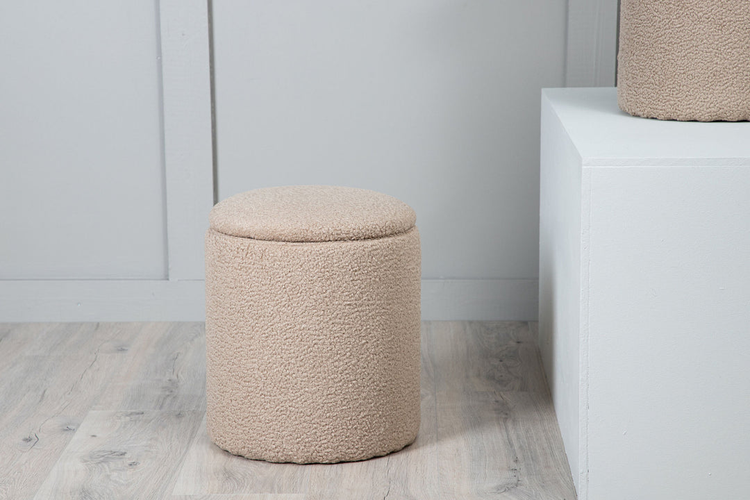 Venture Home Limpen Pouf - / Beige Teddy