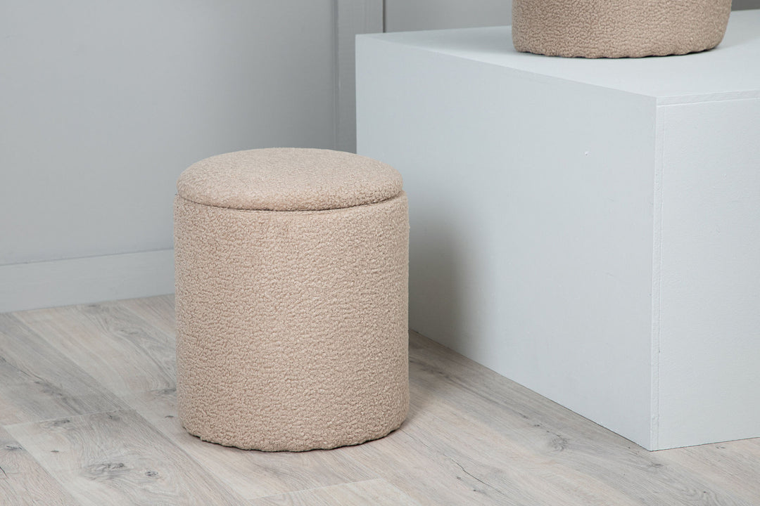Venture Home Limpen Pouf - / Beige Teddy