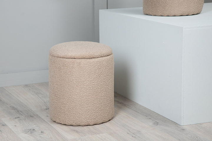 Venture Home Limpen Pouf - / Beige Teddy