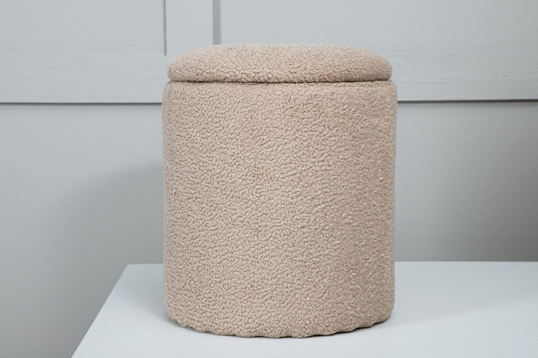 Venture Home Limpen Pouf - / Beige Teddy
