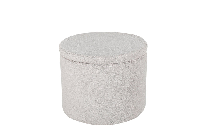 Venture Home Dunken Pouf - / Greige Teddy