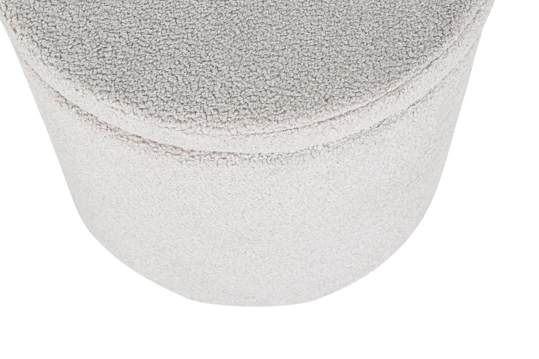 Venture Home Dunken Pouf - / Greige Teddy