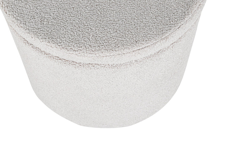Venture Home Dunken Pouf - / Greige Teddy