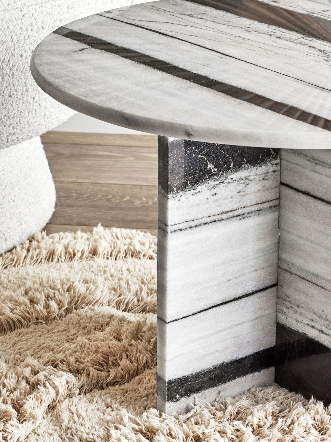 Bloomingville Rosito Sofabord, Hvid, Marmor