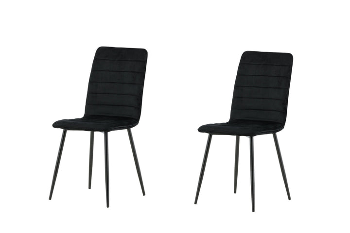 Venture Home Windu Lyx Chair 2-pack - Black / Black Velvet