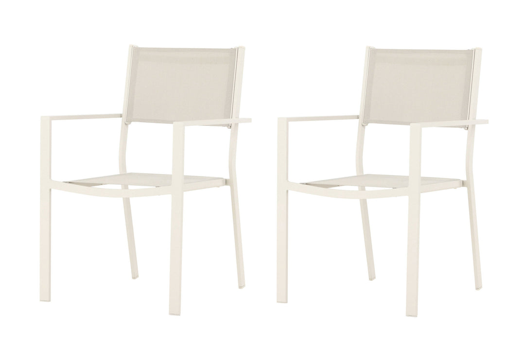 Venture Home Copacabana Stacking Chair 2-pack - Beige/Beige