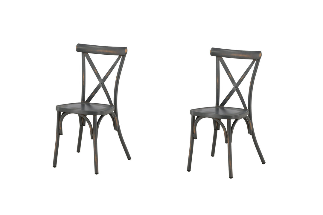 Venture Home Tablas Diningchair 2-pack Aluminium - Black /