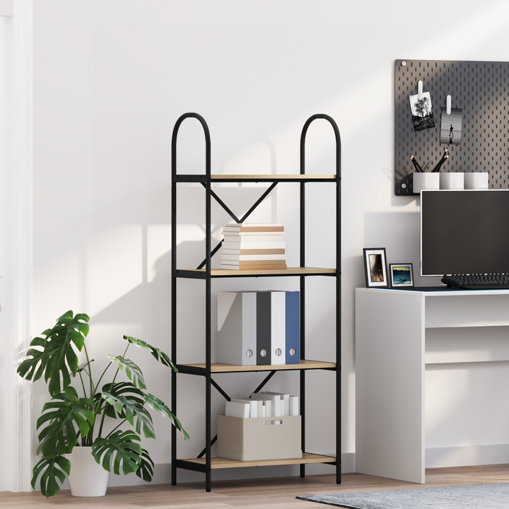 Bogreol Sonoma eg 60 x 30 x 146 cm Konstrueret træ