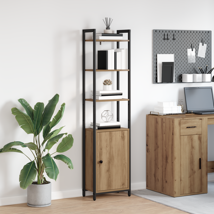 Bogskab Artisan Egetræ 40 x 24 x 161 cm Konstrueret træ