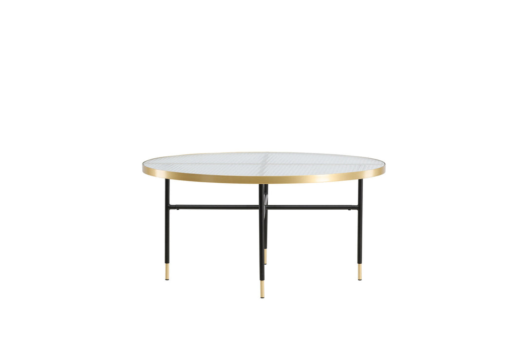 Venture Home Bubbles Sofa Table ø98 - Brass / Pressed Glass