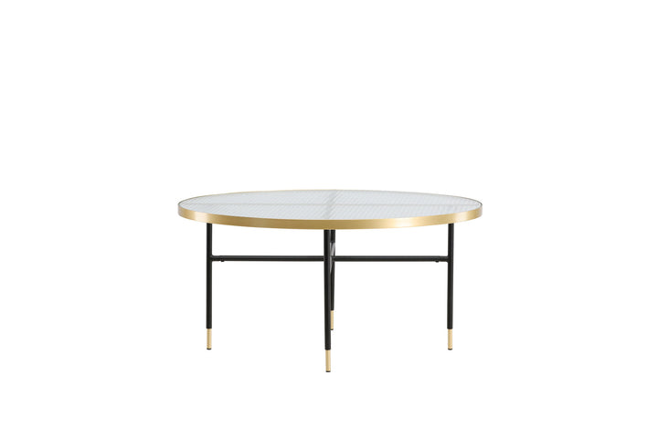 Venture Home Bubbles Sofa Table ø98 - Brass / Pressed Glass