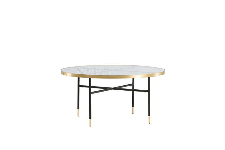 Venture Home Bubbles Sofa Table ø98 - Brass / Pressed Glass