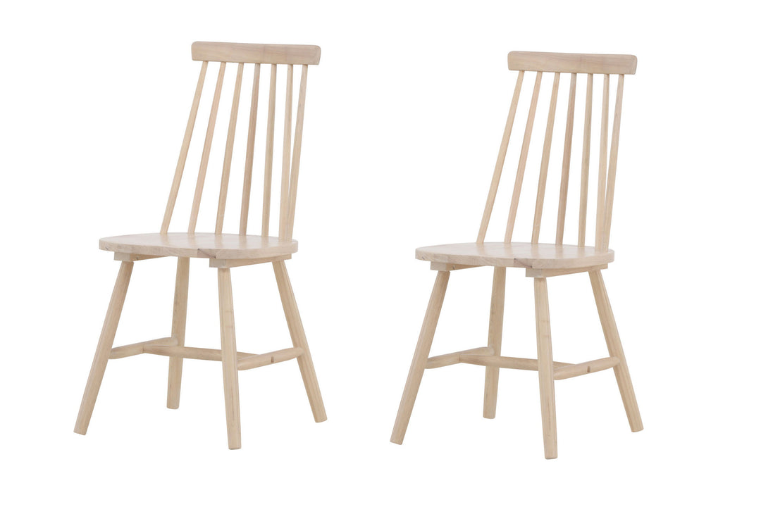 Venture Home Lönneberga Dining Chair 2-pack - Whitewash / Whitewash Solid Rubber Wood