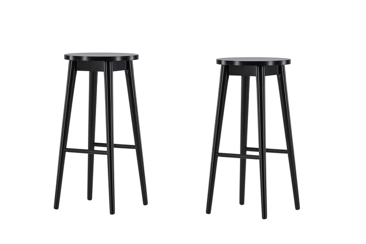 Vind Mollösand Bar Chair 2-pack - Black / Black Wood