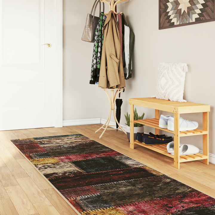 Tæppe Runner MARSA Flerfarvet 100 x 250 cm Polyester og PVC