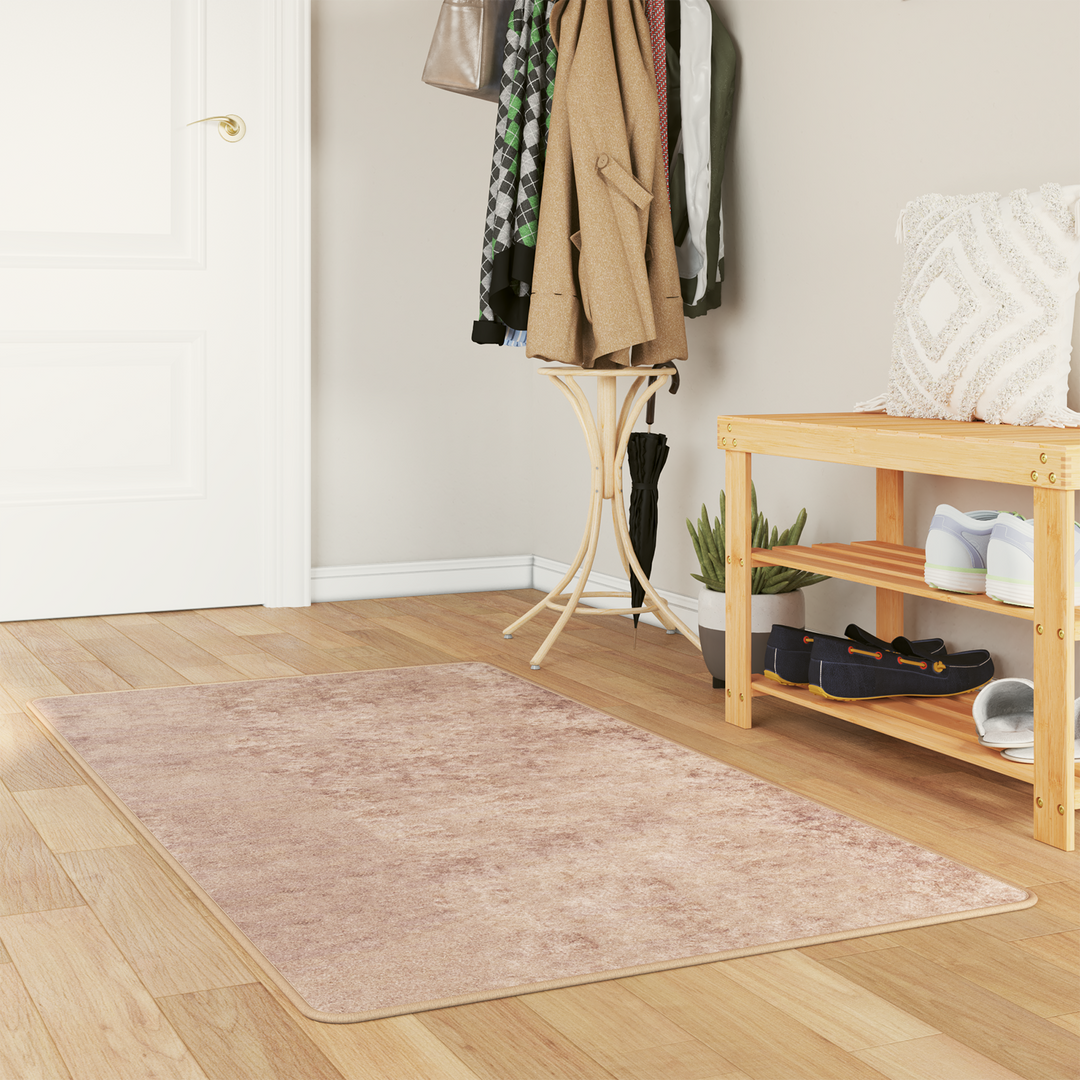 Tæppe Runner MARSA Sandfarvet 80 x 200 cm Polyester og PVC