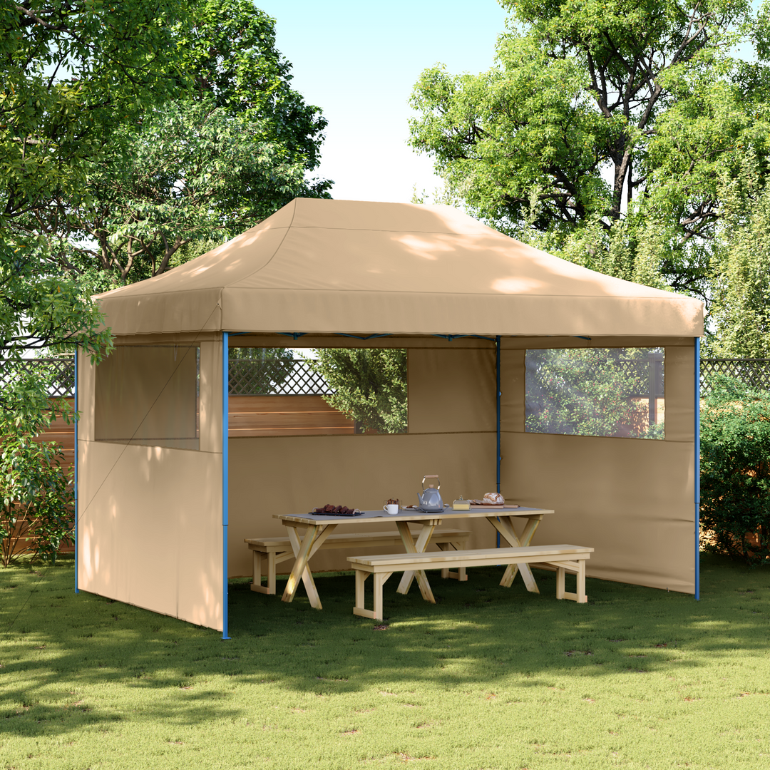 Party Tent Beige 279 x 410 x 315 cm Oxford stof