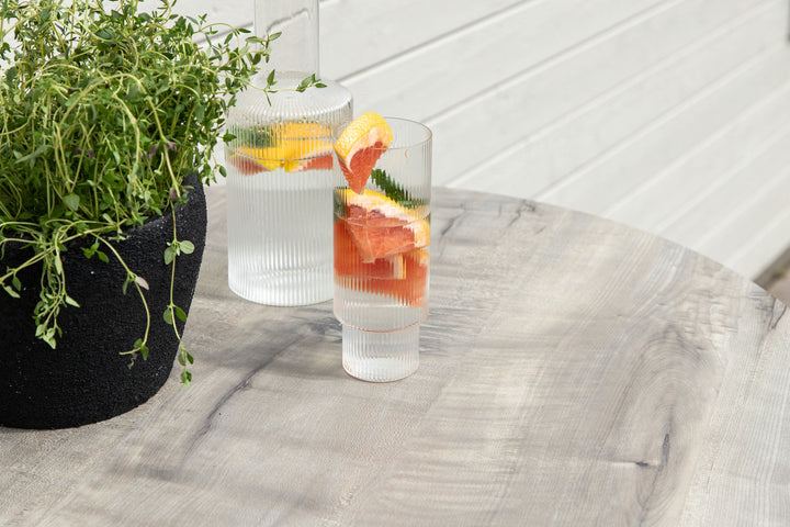Venture Home Milano Bartable Steel - White / Round ø70