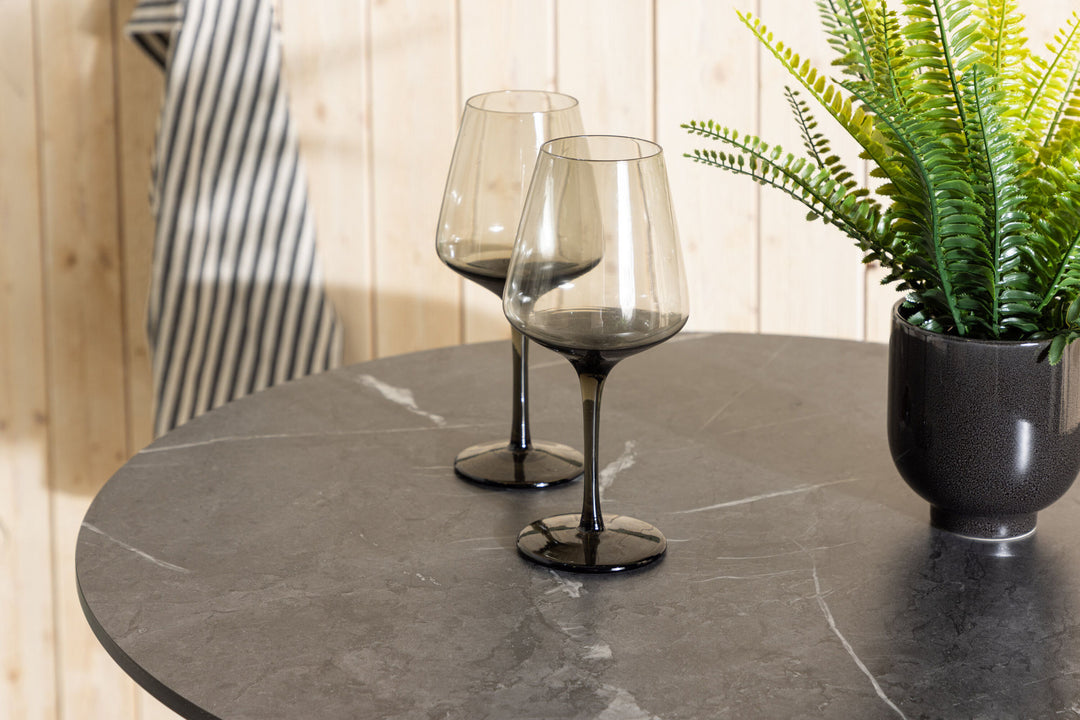 Venture Home Milano Bartable Steel - White / Round ø70