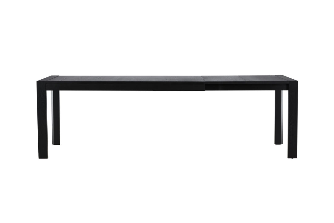 Vind Slider Spisebord 250x95x75 cm - Sort / Massiv Egetræsfiner