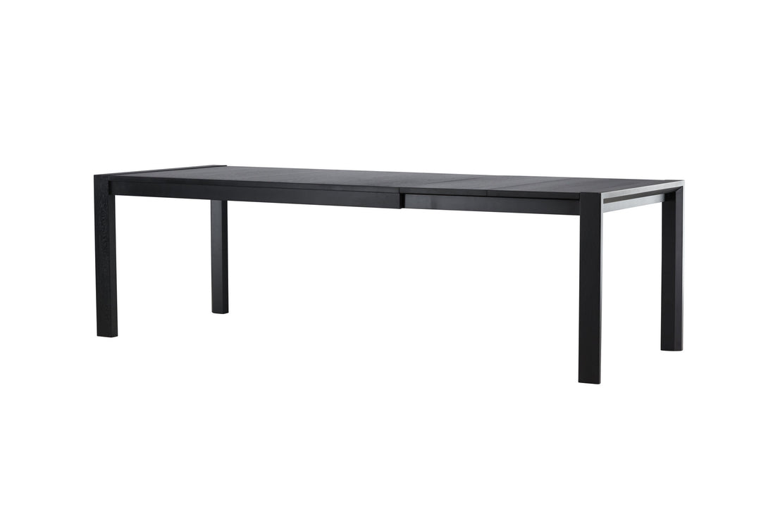 Vind Slider Spisebord 250x95x75 cm - Sort / Massiv Egetræsfiner
