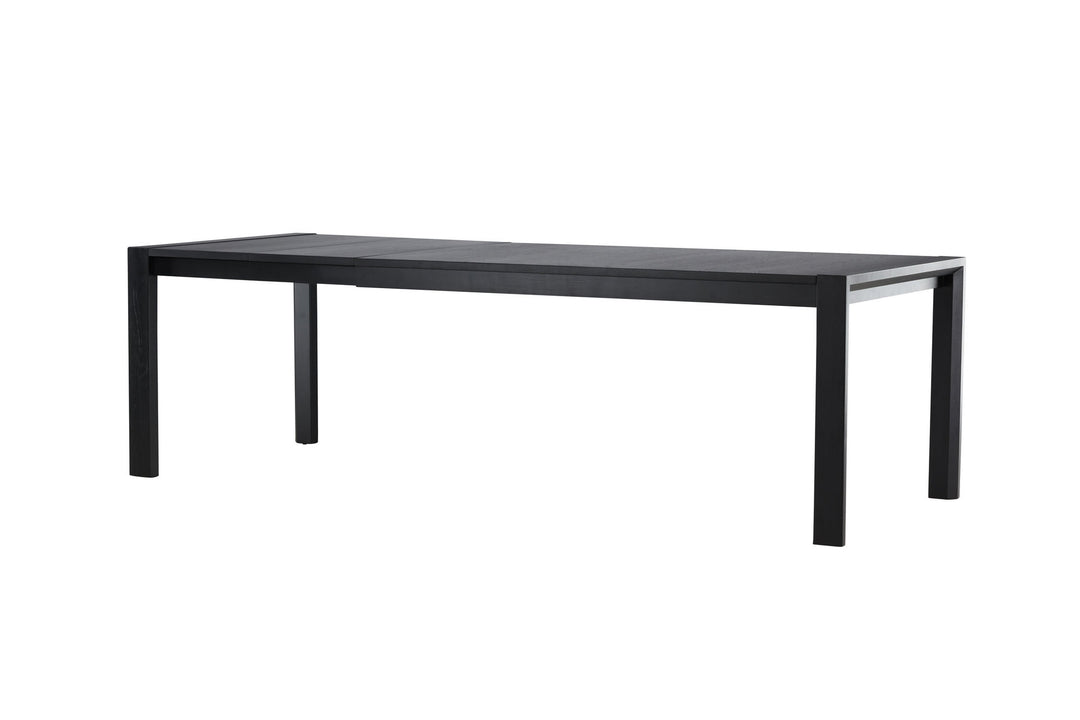 Vind Slider Spisebord 250x95x75 cm - Sort / Massiv Egetræsfiner