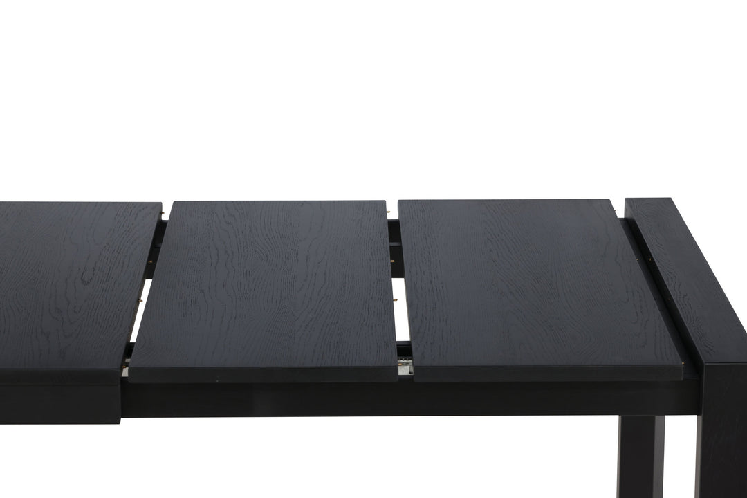 Vind Slider Spisebord 250x95x75 cm - Sort / Massiv Egetræsfiner